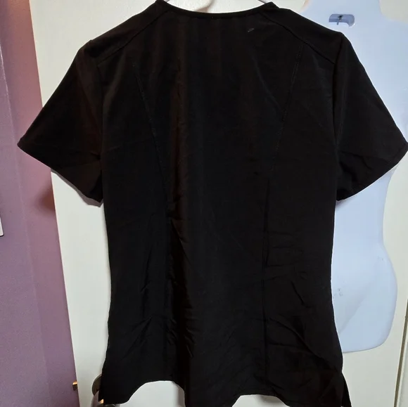 INFINITY Black Womens Scrub Shirt - Picture 4 of 6